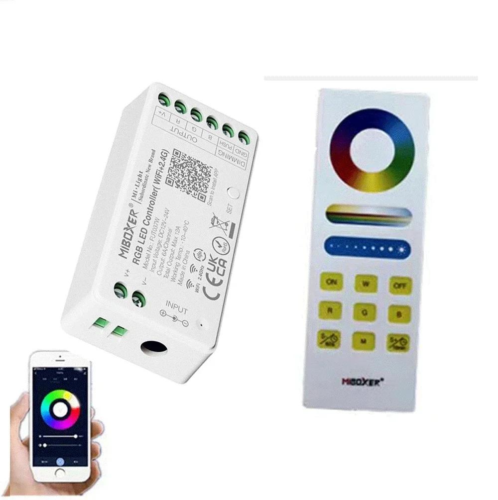 와이파이 + 2.4G LED 컨트롤러 RGB 스마트 음악 앱 음성 제어, 수중 잠수정 수영장 조명, 야간 램프 스포트라이트